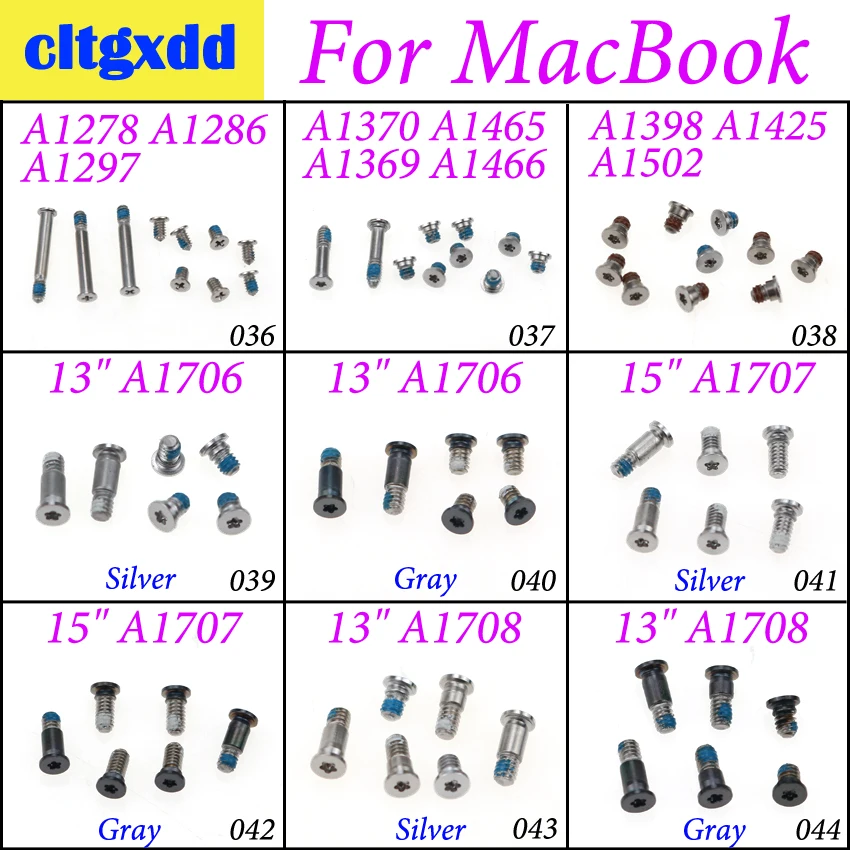 Чехол для ноутбука cltgxdd задняя крышка винта Apple MacBook Pro 13 &quot15&quot 17 &quotA1278 A1286 A1297 A1466