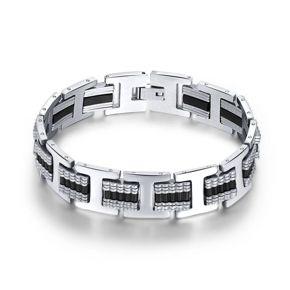 Stainless Steel bracelet Overlord Thick Chunky Bicycle Motorcycle Chain Men Finger Band Ring for Man Set | Украшения и аксессуары