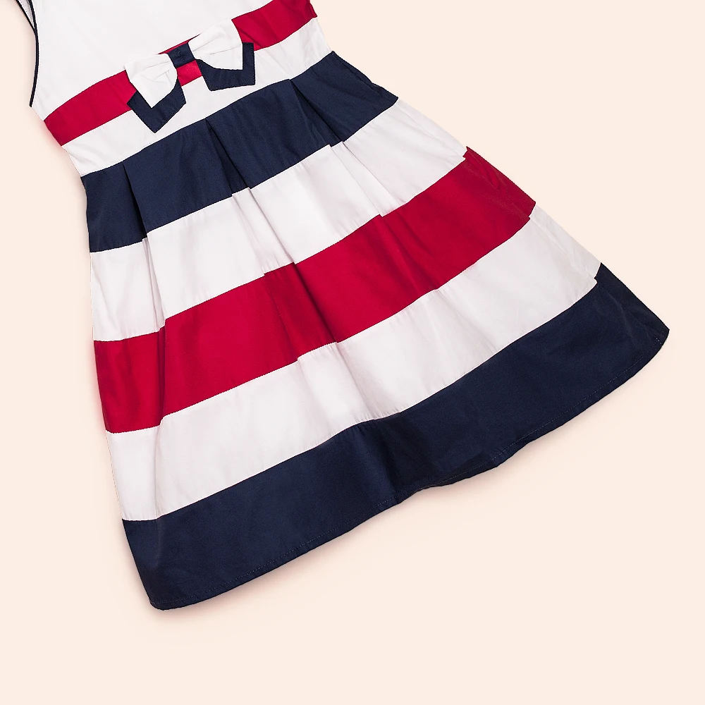 IMMDOS Летнее платье для девочек Дети Платья из хлопка девочки без рукавов Vestidos