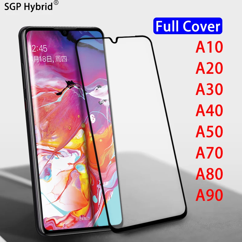 Полное защитное закаленное стекло для Samsung Galaxy A10 A20 A30 A40 A50 A70 A80 A90 A 10 20 30 40 50 70 80 90