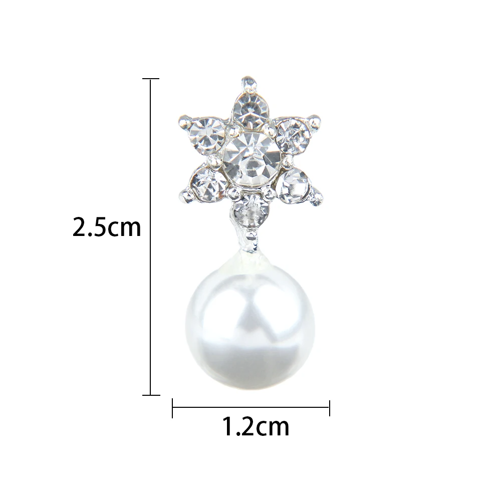 Crystal Zircon Hexagon Star Six Small Sun Imitation Pearl Stud Earring For Women brincos Simple Style Jewelry Gift Girl | Украшения и