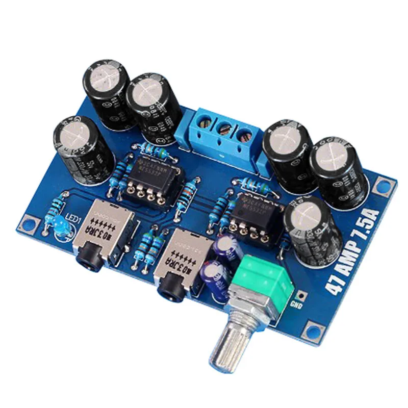 LEORY Стандартный PCB DIY 47 усилитель для наушников комплект 12-18 в аудио стерео