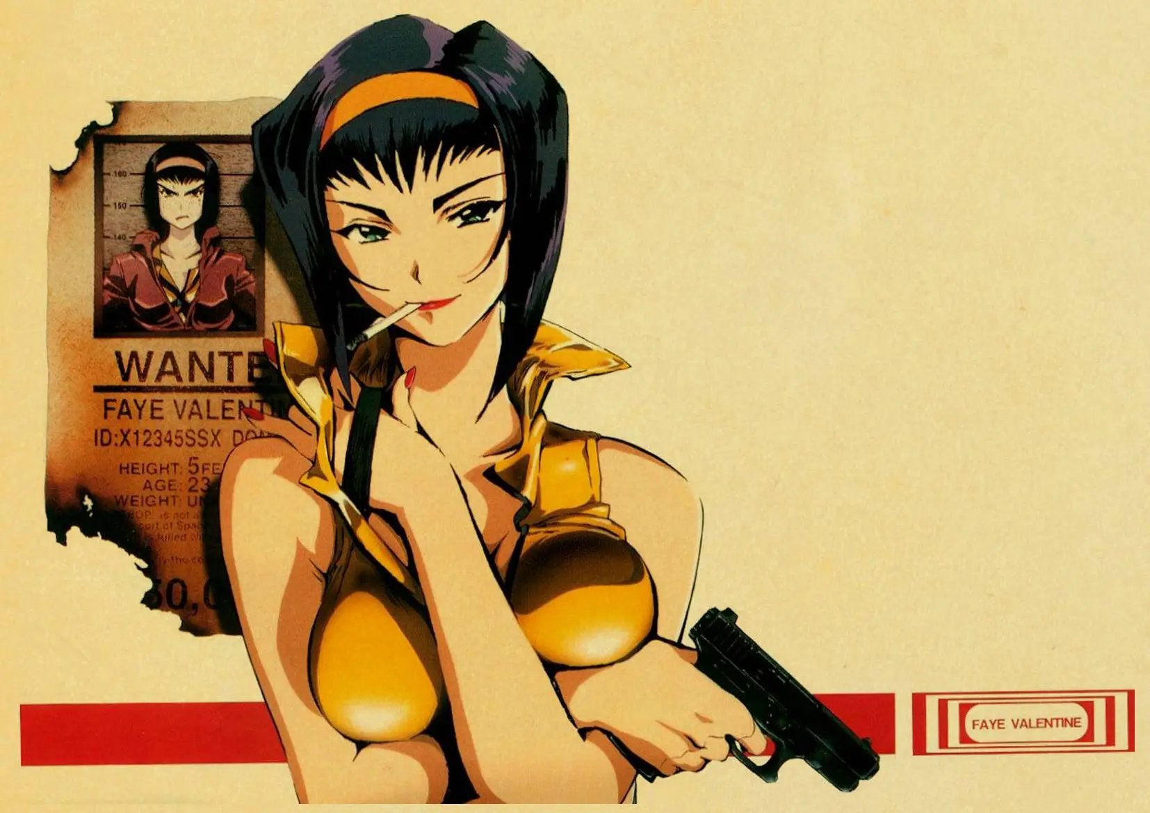 T015 Trigun аниме Ретро плакат стикер бар настенные наклейки декоративные настенные украшения дома - Цвет: T015