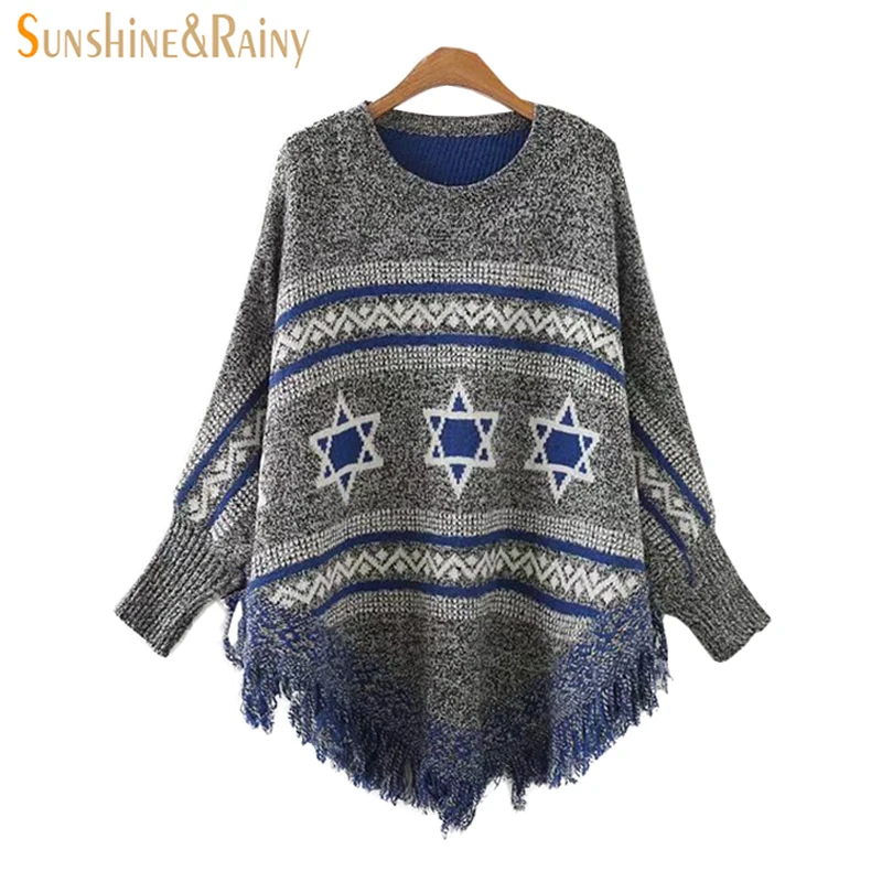 Осень-зима Для женщин в клетку с длинными рукавами кисточкой Повседневный