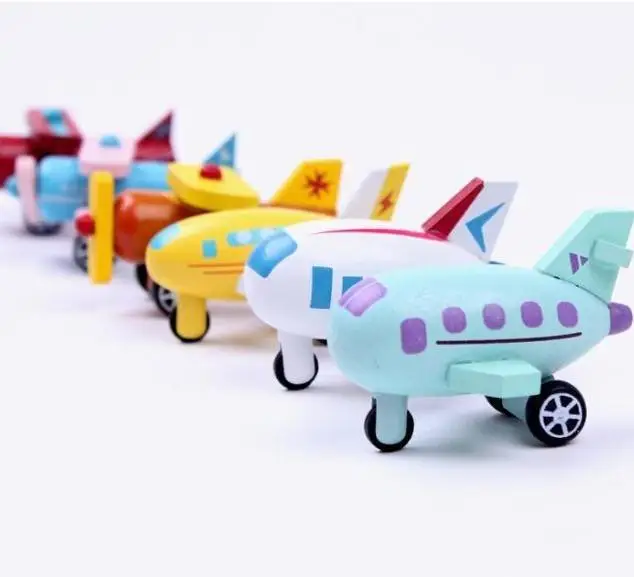 12 моделей детей деревянный самолет игрушки/дети мальчик любимый полный набор