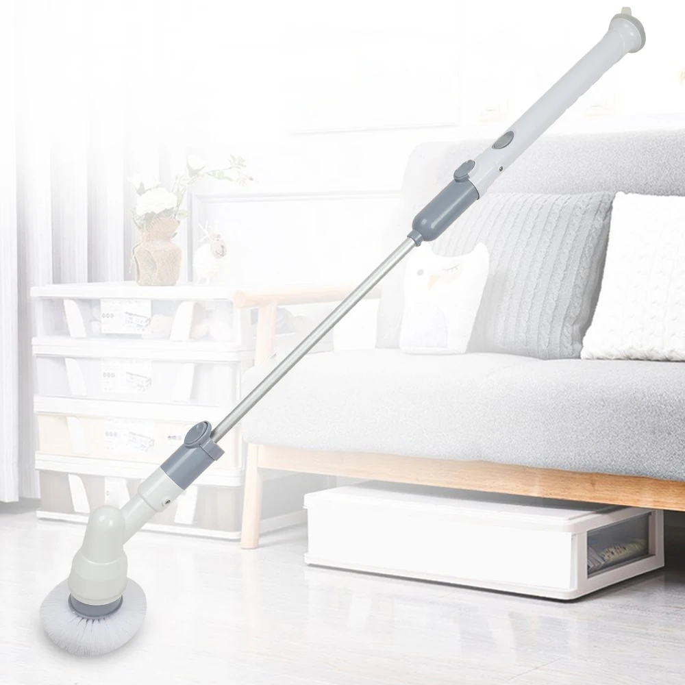 Multi function электрические щетки Беспроводная зарядка электрическая длинная ручка