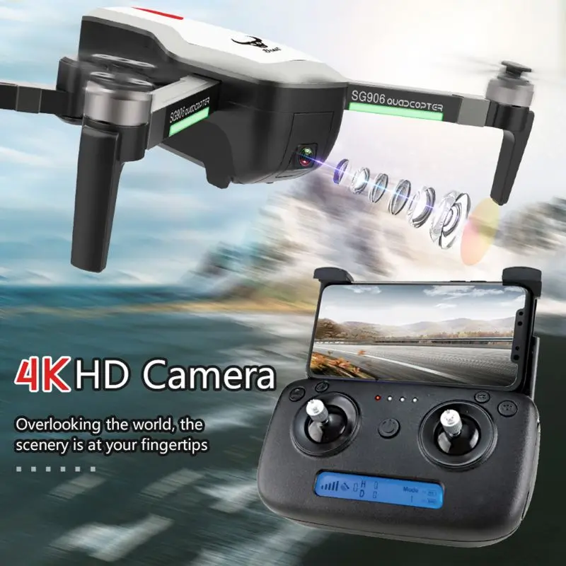 SG906 gps 5G wifi FPV с 4K Ультра прозрачная камера бесщеточный селфи складной оптический поток позиционирования Hover RC Дрон Квадрокоптер RT