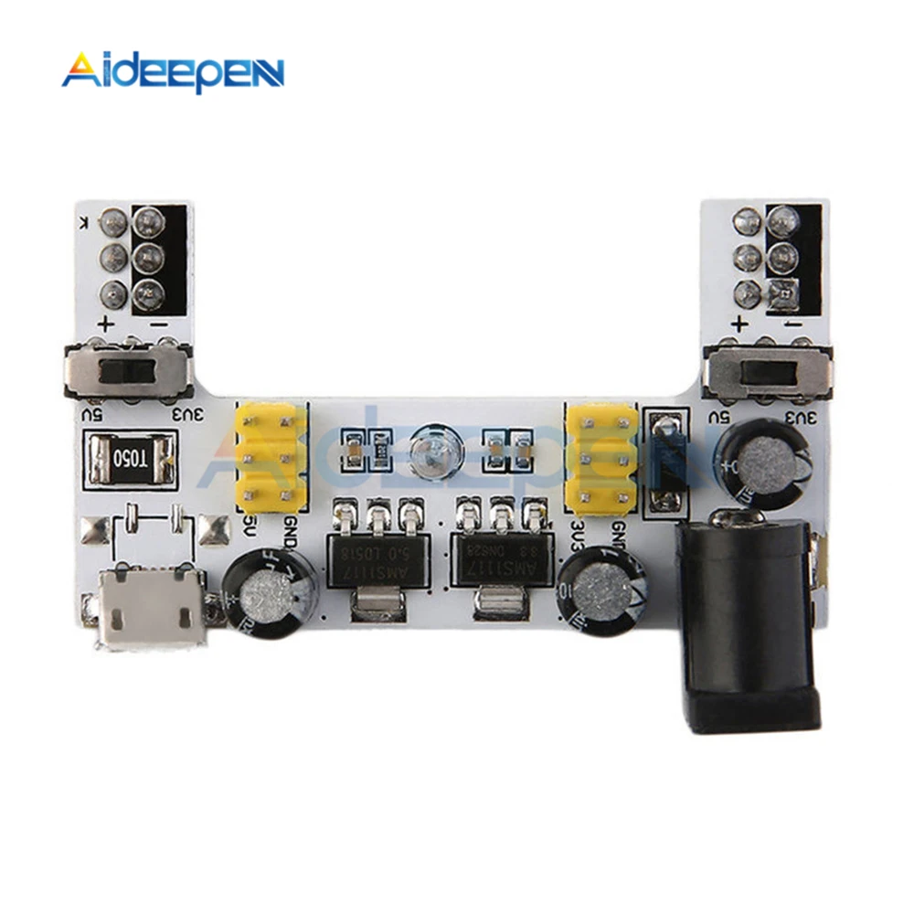 MB-102 Breadboard Power Supply Module MB102 Dedicated 2 Channel DC 7-12V Micro USB Interface | Инструменты