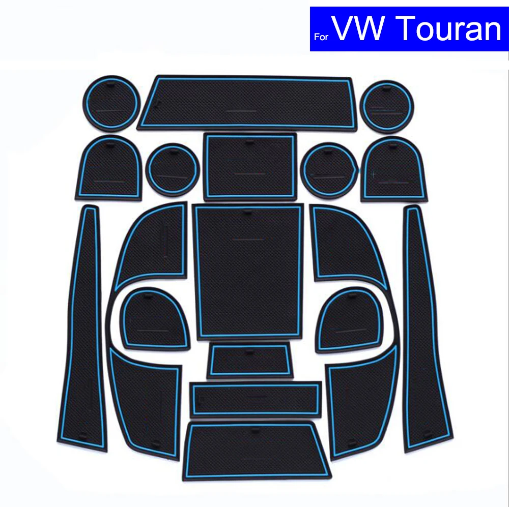 Коврики для автомобильных ворот 18 шт. коврики с держателем стакана Volkswagen VW Touran 2008
