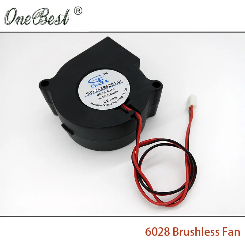 6028 DC 12V 0.16A 3500RPM турбо вентилятор втулка подшипника соединения XH2.54 2P бесщеточный 6