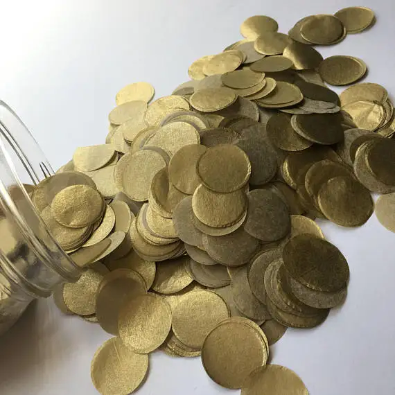 gold Металлические золотые конфетти ткани Свадебный десерт торт пирог бар украшения ИД стол китайский год праздник вечерние воздушные шары - Цвет: gold