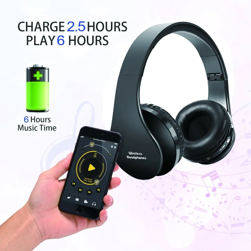 MP3radio универсальная bluetooth гарнитура с микрофоном беспроводная для движения