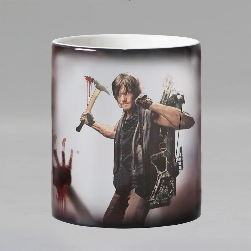 Кофейные кружки зомби Ходячие мертвецы Меняющие цвет нагревательная чайная