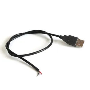 50 см 100 см USB Соединительный кабель для светодиодной line 2pin USB разъем для подключения питания провода разъемы для DC5V одноцветные светодиодные ленты