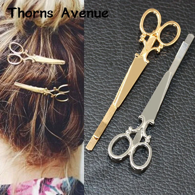 2 вида цветов в форме ножниц заколки для волос боковая заколка конского хвоста