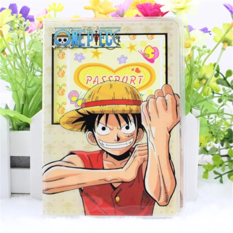 Luffy Новая японская анимация, цельный держатель для паспорта, ПВХ кожа, Обложка для паспорта, ID кредитный держатель для карт 13,6*9,6 см для женщин и мужчин - Цвет: Luffy
