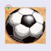 handmade carpet knitting needles latch hook rug kits cross stitch carpet embroidery sets for embroidery stitch thread football