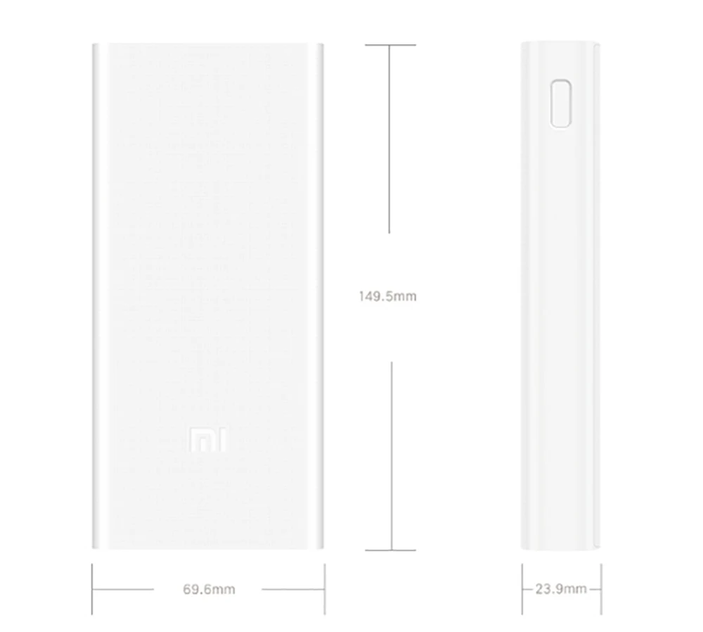 Xiao mi power Bank 20000 мАч 2C портативное зарядное устройство Поддержка QC3.0 Dual USB внешний