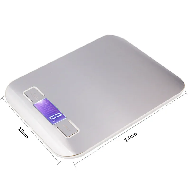 Цифровые кухонные весы 1lb x 0 05 унций тонкие 5000 г ЖК дисплей 5кг 1 цифровые для еды