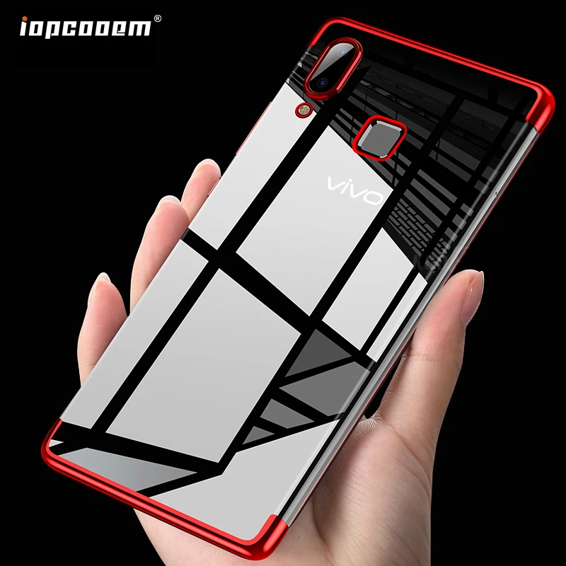 ДЛЯ vivo V9 чехол Y85 крышка Роскошные всего тела мягкая глянцевая Задняя накладка
