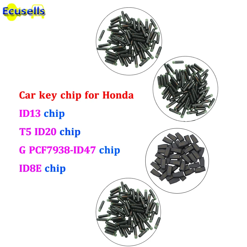 10pcs/lot ID13 T5 ID20 ID8E 8E G PCF7938XA-ID47 auto transponder immbolizer chip for Honda CIVIC FIT JAZZ CRV | Автомобили и