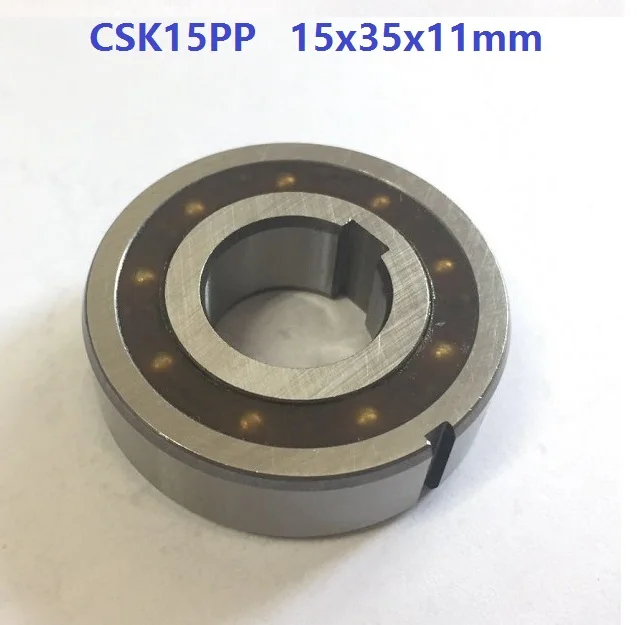 

100 шт. CSK15PP 15 мм односторонний подшипник сцепления с двойным пазом 15x35x11 мм растягивающийся опорный подшипник свободного колеса 15*35*11 мм