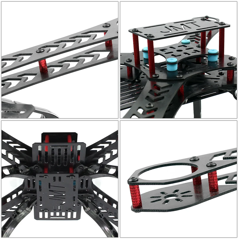 JMT Полный комплект DIY GPS Дрон RC Стекловолоконная рама Мультикоптер FPV APM2.8 1400KV