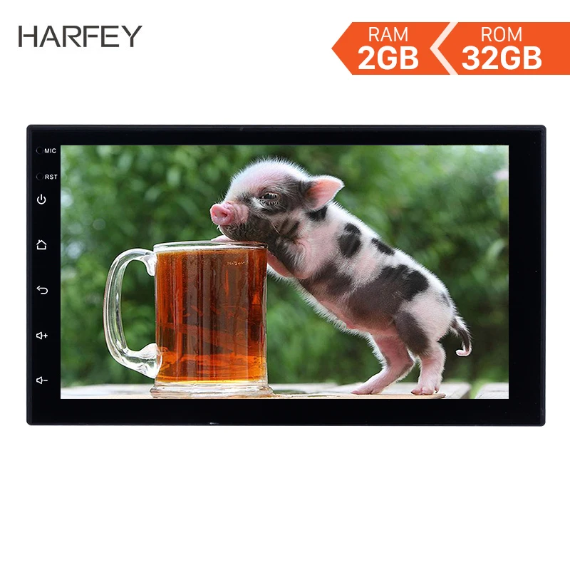 Универсальный мультимедийный плеер Harfey 2Din ОЗУ 2 ГБ + ПЗУ 32 GPS Авторадио 7 &quotHD Android 8 1