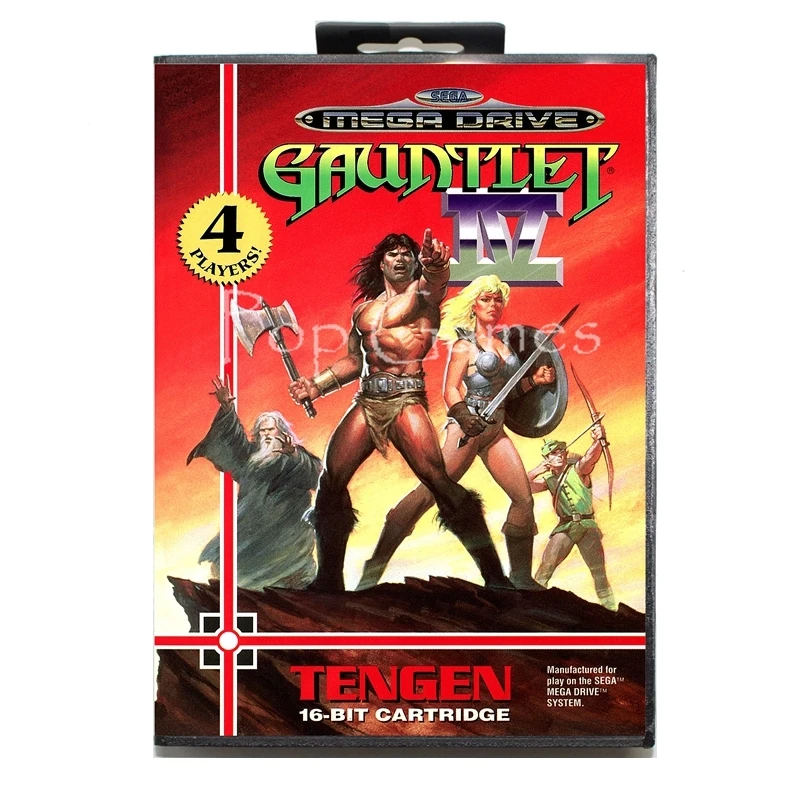 

Gauntlet 4 with Box for 16 bit Sega MD Game Card for Mega Drive for Genesis Video Console