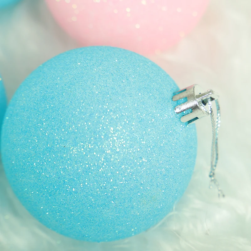 2019 микс 4-7 см розовый синий белый Макарон Рождественский шар для украшения