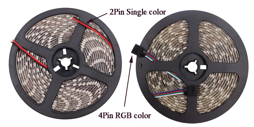 SMD 2835 5050 Светодиодная лента светильник 12В водить 60leds/M водонепроницаемый IP65 IP21 белый/теплый белый/RGB/белый/красный/синий/зеленый Гибкие веревки в полоску