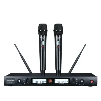 Беспроводной микрофон Takstar TS-8808 двухканальный ЖК-дисплей для аудитории караоке