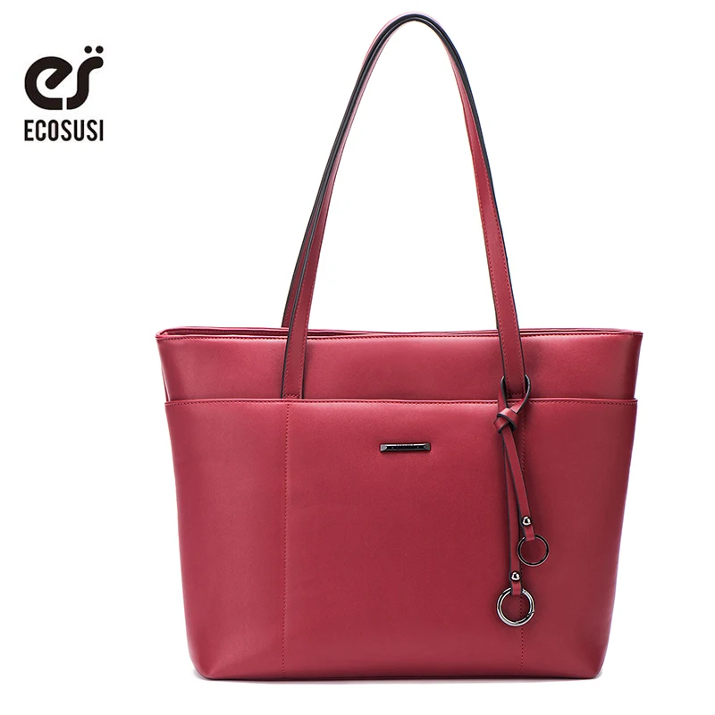 ECOSUSI Новые повседневные сумки тоут женские Сумки из искусственной кожи Модные