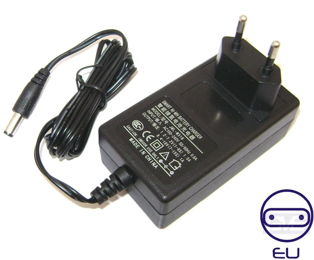Ni-Cd Батарея Зарядное устройство в течение 2 секунд на 15 сек Напряжение 2,4 V 3,6 V 4,8 V 6V 7,2 V 8,4 V 9,6 V 10,8 V 12V 13,2 V 14,4 V 15,6 V 16,8 V 18V