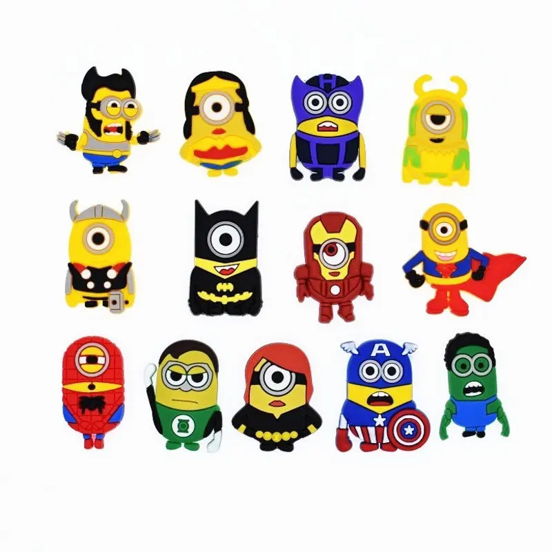 Новое поступление 13 шт. Супермен Мстители герои мягкие плоские ПВХ фигурки