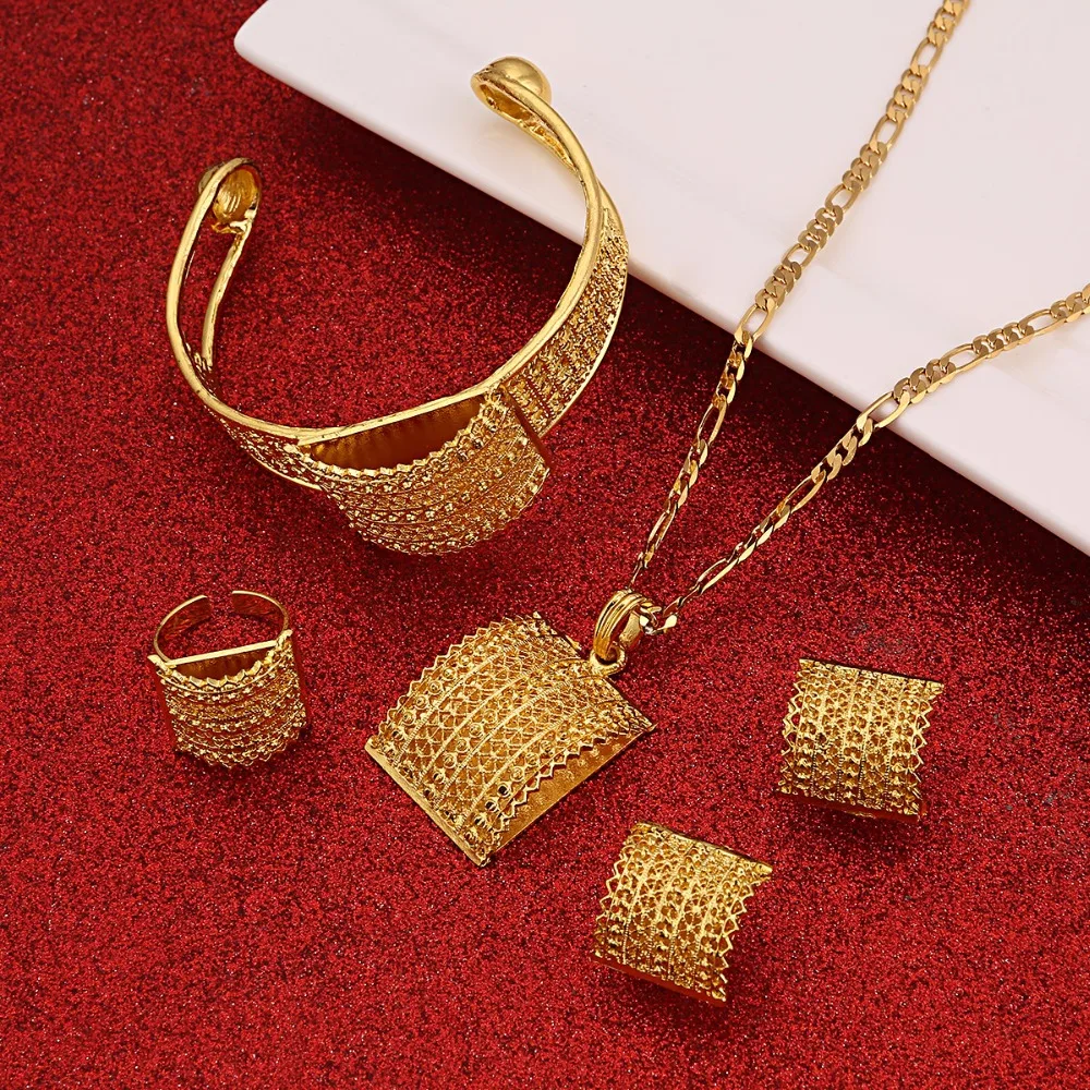 Лучшее качество комплекты ювелирных украшений в эфиопском стиле африканские