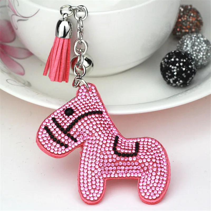 Брелок для ключей Женский милый Корейский Бархатный держатель автомобильных в