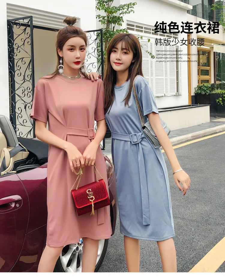 Кружевное летнее платье с коротким рукавом новинка 2020 свободное тонкое простое