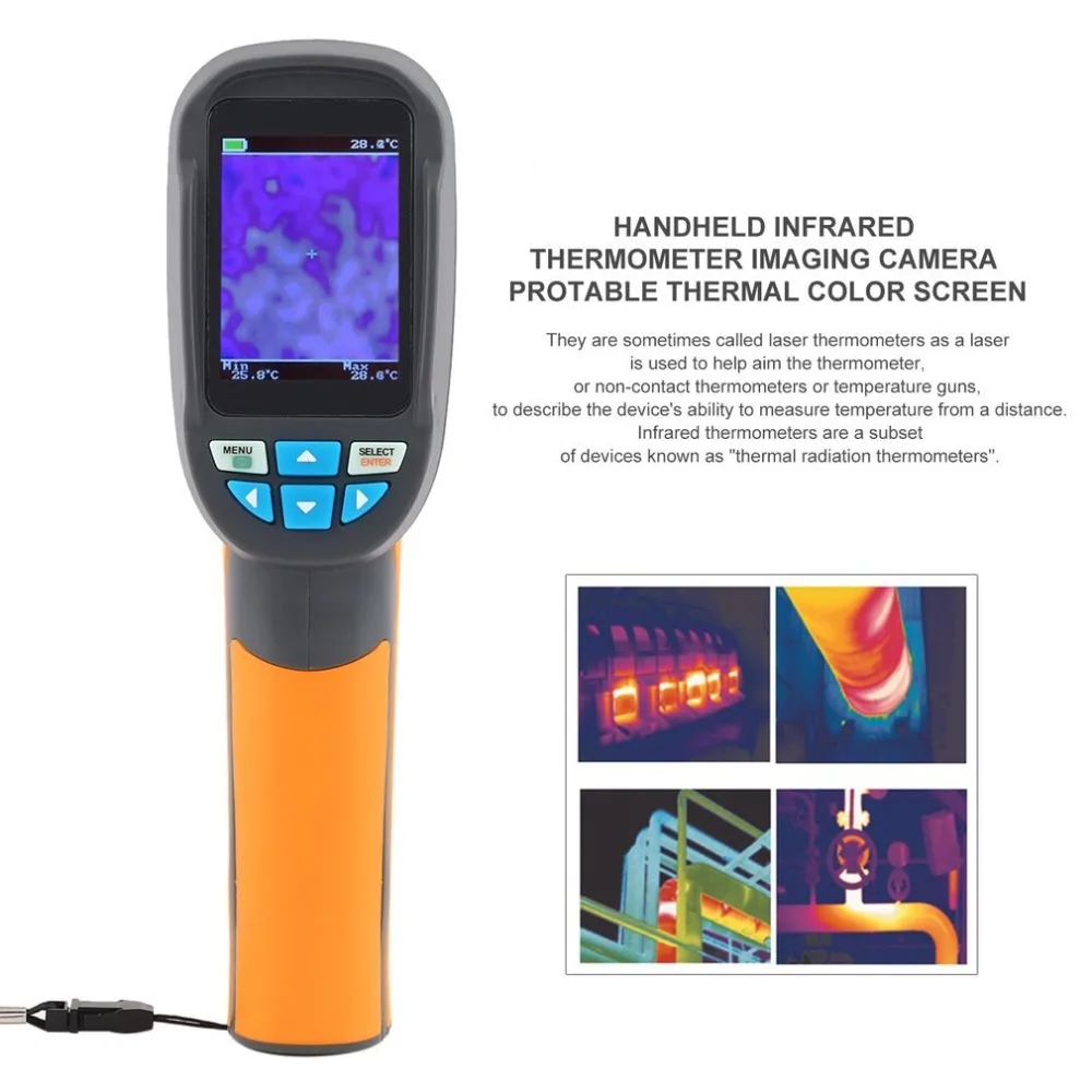 HT 02/HT 02D тепловизионная камера Инфракрасный термометр Imager портативный цифровой LCD