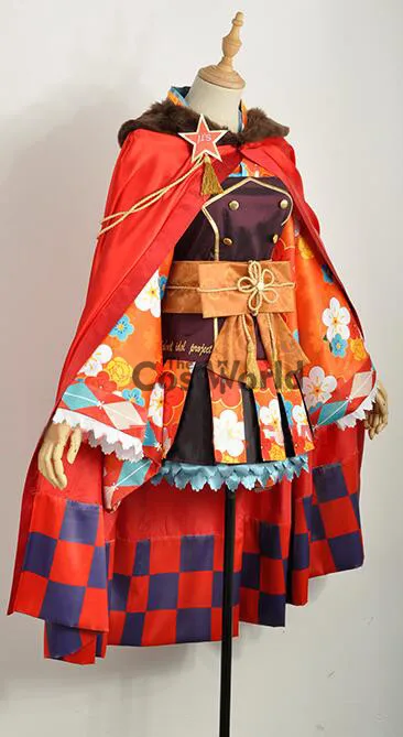 Love Live School Idol Project Kousaka Honoka топ в полоску с цветами кимоно юката платье униформа