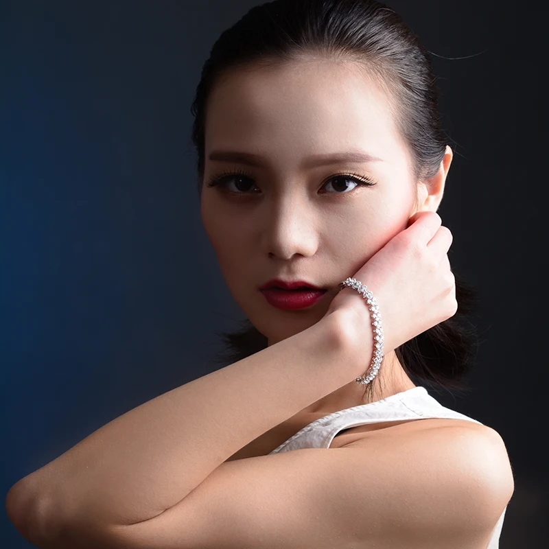 Хит продаж золотой цвет качество AAA кубический цирконий кристалл римская цепочка