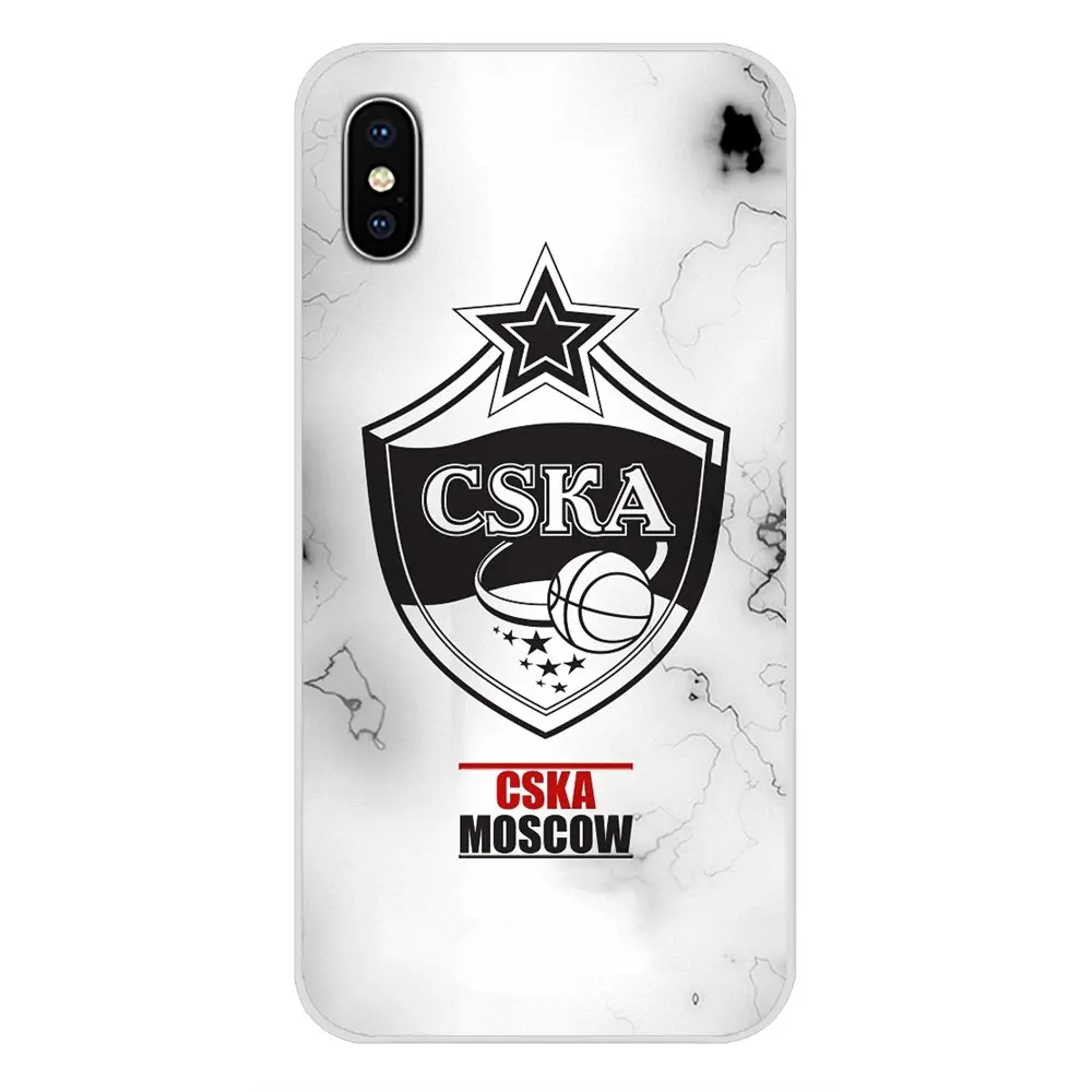 Для Apple iPhone X XR XS MAX 4 4S 5 5S 5C SE 6 6S 7 8 Plus ipod touch прозрачный мягкий чехол Чехлы ЦСКА