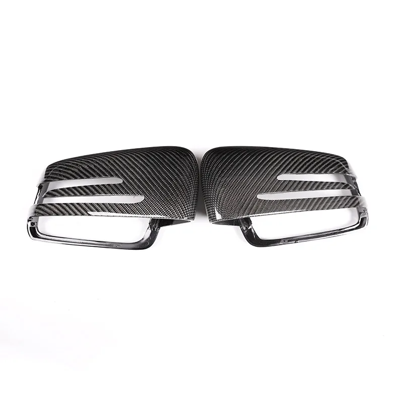 2x настоящий карбон для Mercedes Benz A W176 B W246 C W204 E W212 CLA W117 GLA X156 GLK X204 CLS Class W218 крышка