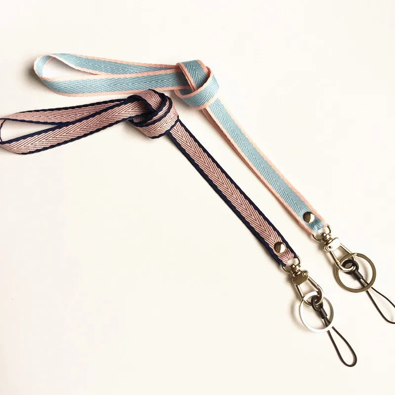 2 шт Женский и девичий мягкий брелок ручной работы в полоску с крепким зажимом