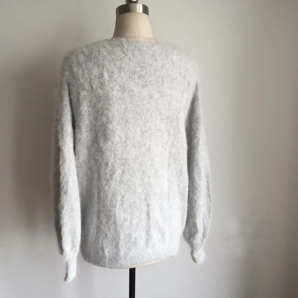2019 New Arrival Top Quality Genuine Real Mink Cashmere Sweater Women Natural Pullovers for girls wsr340 | Женская одежда