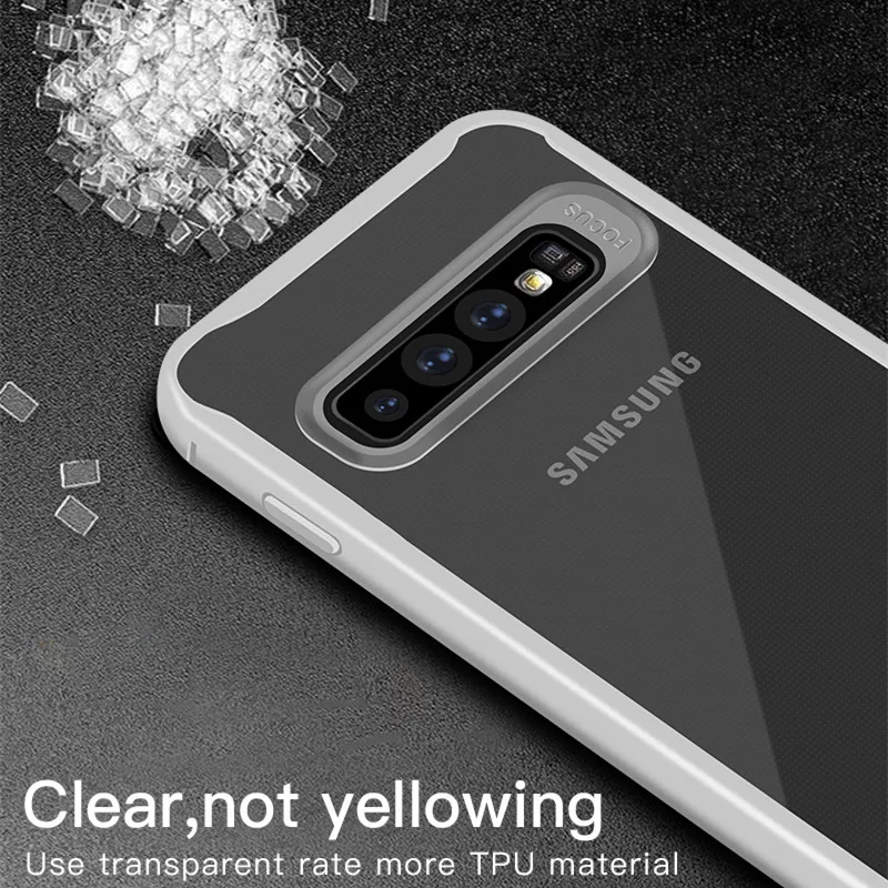 Прозрачный мягкий чехол из ТПУ для Samsung Galaxy S10 S8 S9 Note 8 9 S7 Edge телефона
