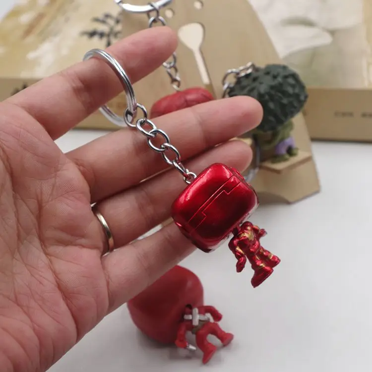 4 шт./компл. Funko супергерой фигурка брелок Марвел Мститель Дэдпул "Человек-паук" Железный человек "Халк", "ключ-брелок с цепочкой оптом