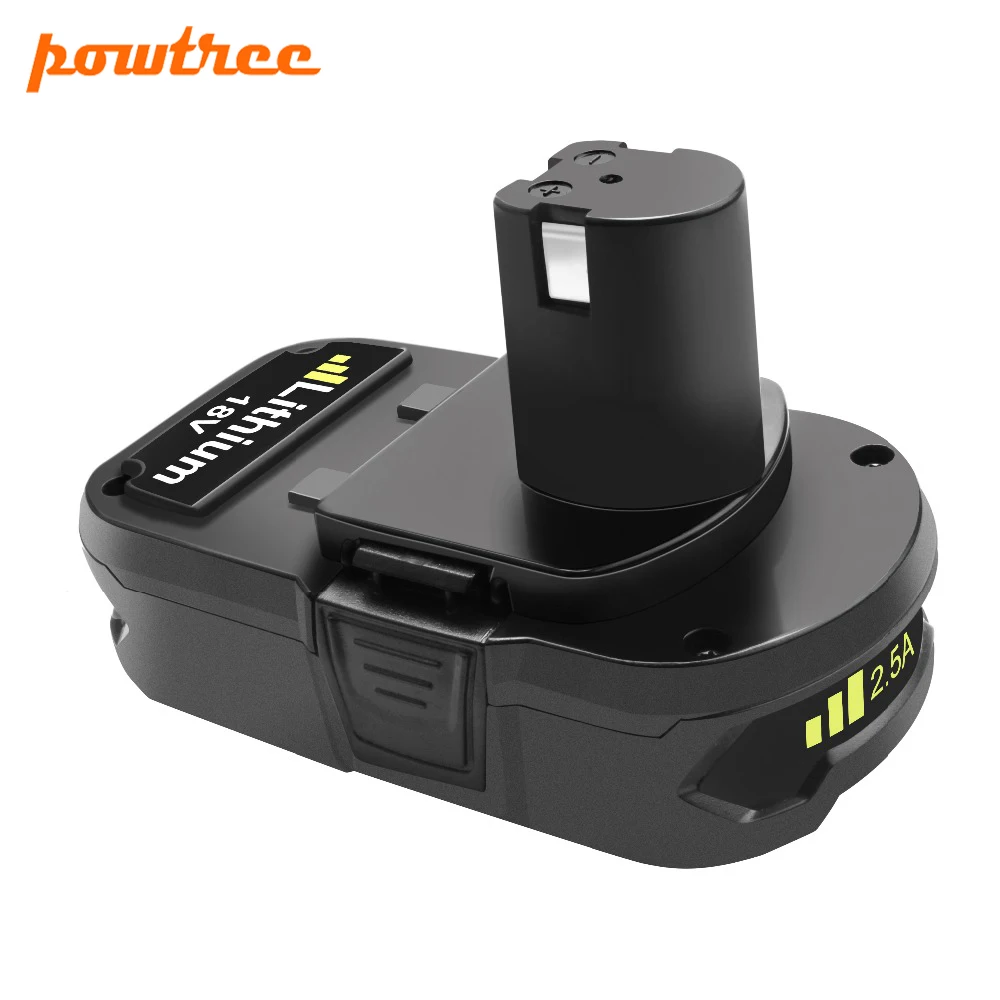Сменный аккумулятор Powtree 2500 мАч 18 в для Ryobi P107 Беспроводной литий ионный P104 P105 P102