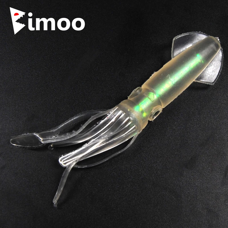 

Bimoo 3 шт. 8 г 11 см Холо мягкий кальмар приманка с голографическим цветным морским окунем ловля рыбы на блесну блесны