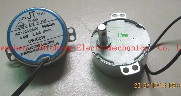 Колебательный двигатель Ac синхронный головной свет AC 220 240V 4W CW/CCW запчасти